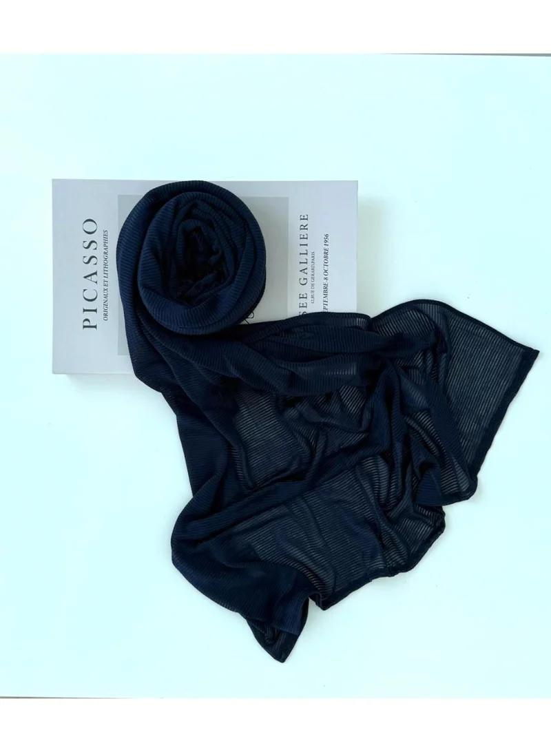 strippeed cotton hijab shawl